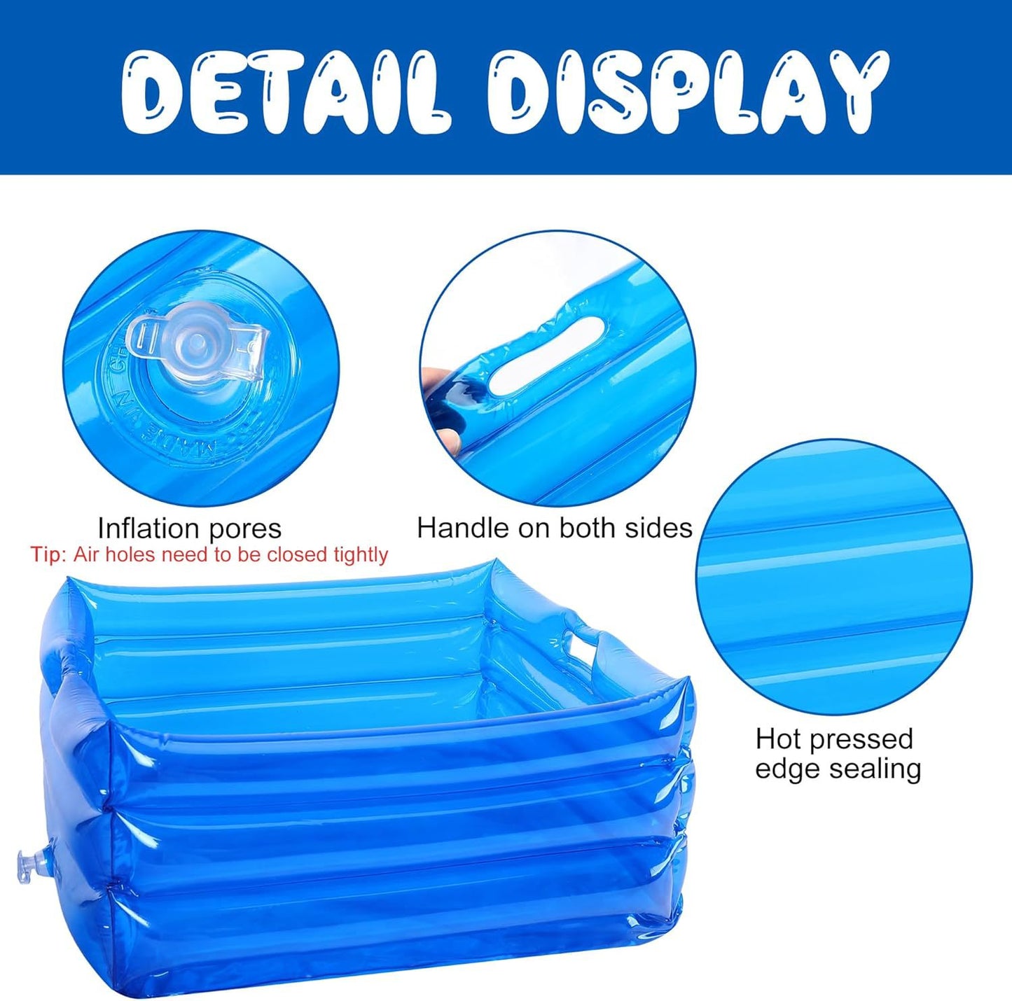 # Thickened PVC Folding Inflatable Foot Bath Basin