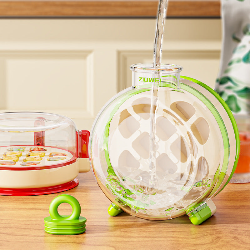 # Multi-functional Ice Jar with Press-to-Remove Ice and Straw
