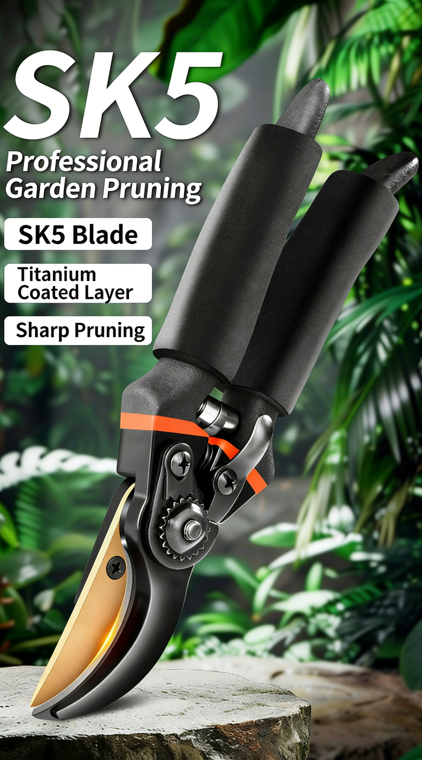 SK5 Steel Heavy-Duty Pruning Shears