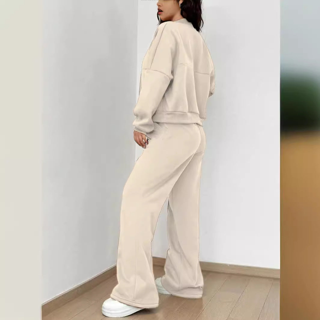 **Trendy Cardigan Slim Fit Two-Piece Set for Women**