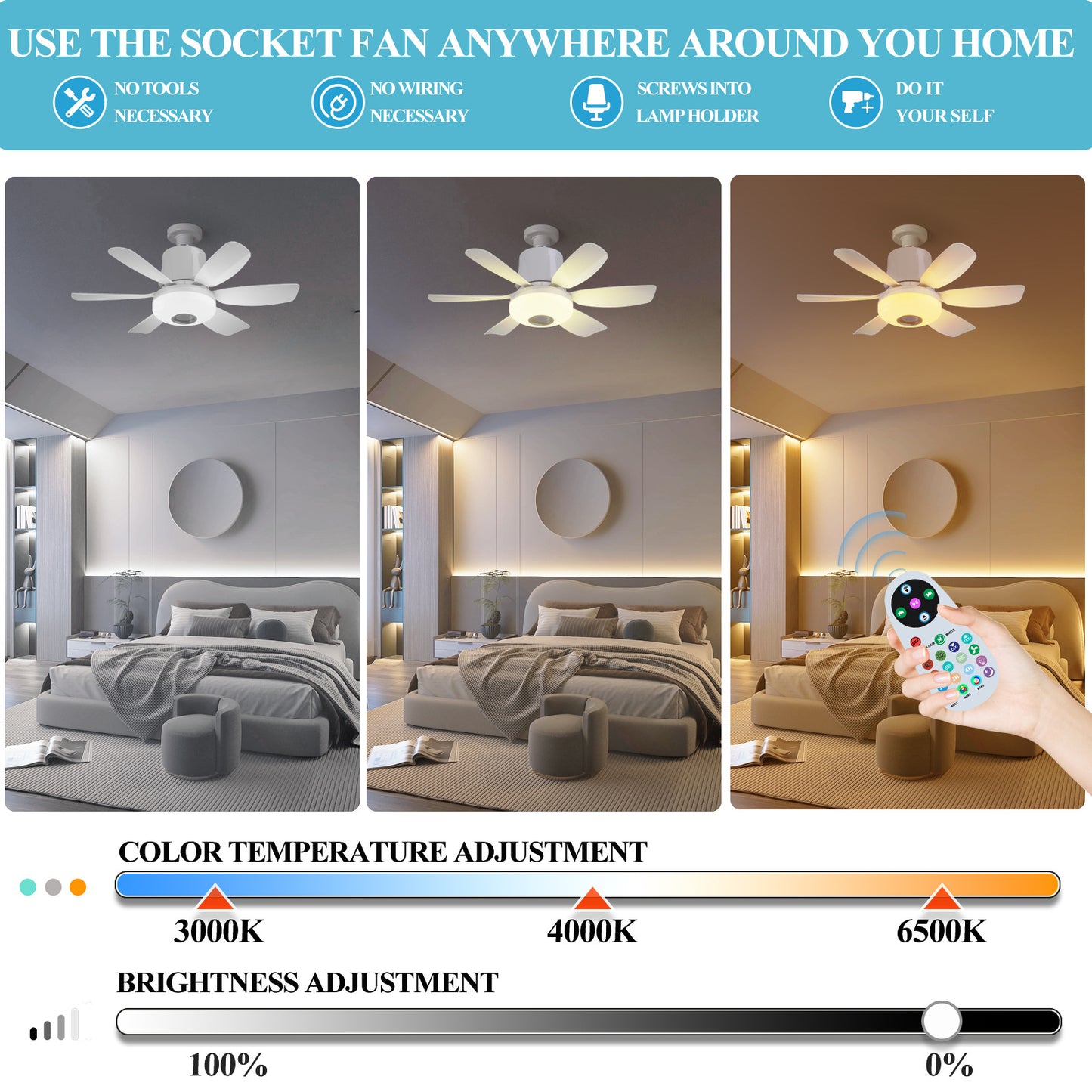 # LED Ceiling Fan Light