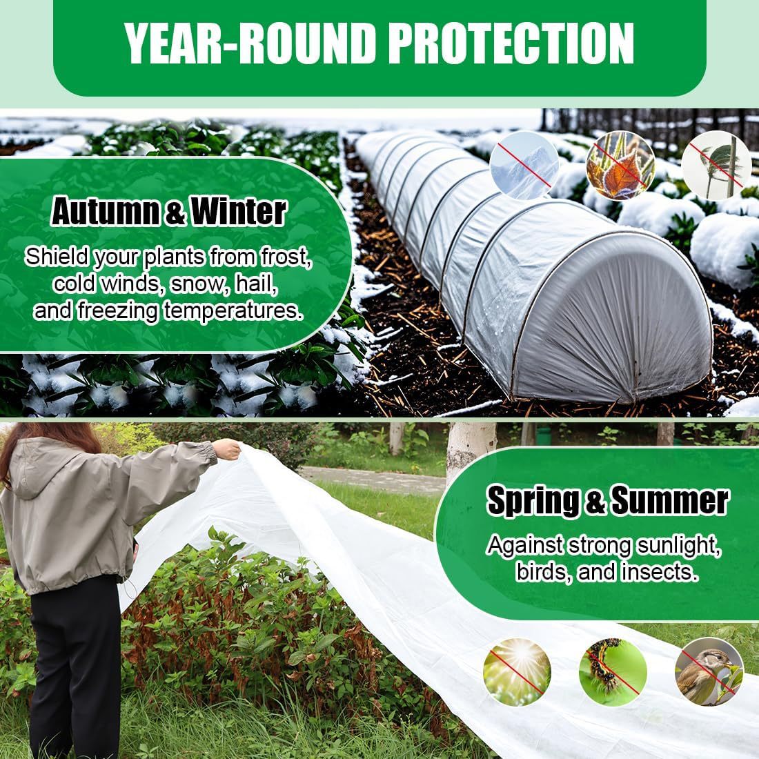 # Gardening Non-woven Fabric Plant Frost Protective Cover
