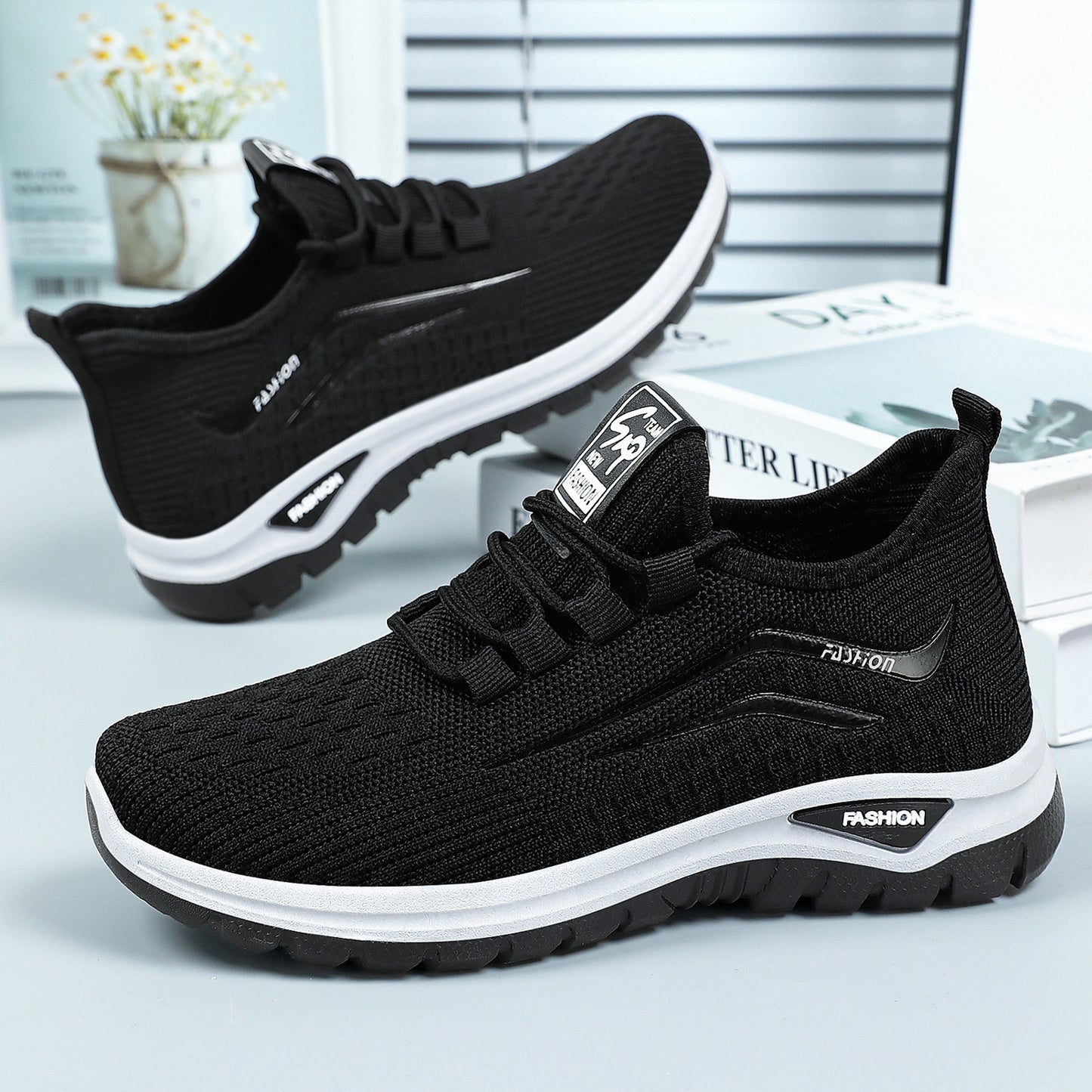 Women's Platform Flyknit Casual Sneakers
