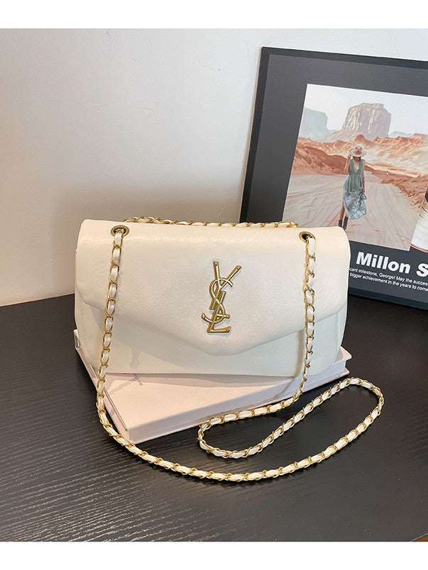# Lambskin Textured Cloud Shoulder/Crossbody Bag