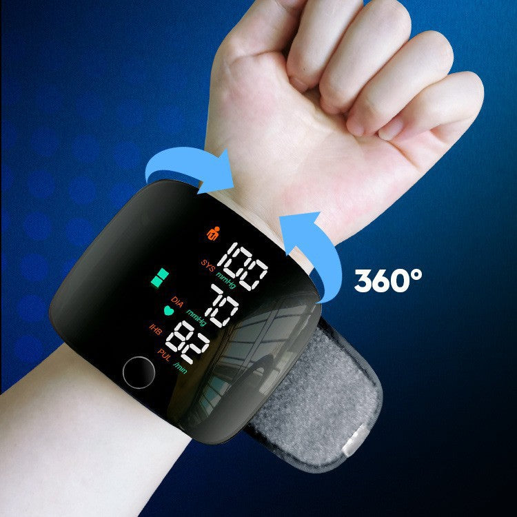 Wrist-Style Rechargeable Blood Pressure Monitor with Voice Announcement