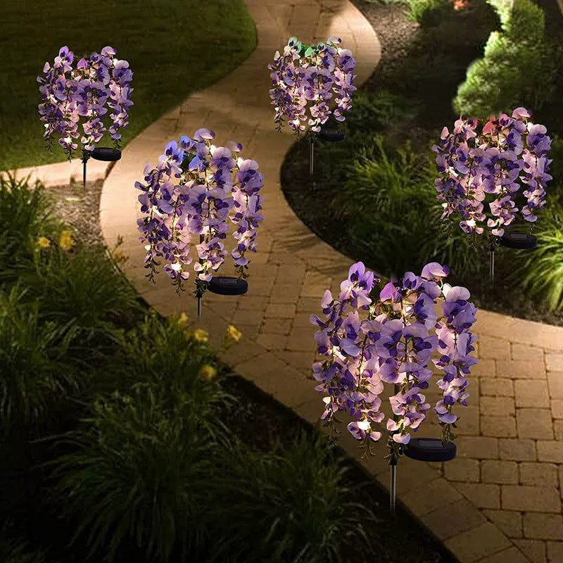 # Solar-Powered Wisteria LED Landscape Light for Courtyards and Lawns