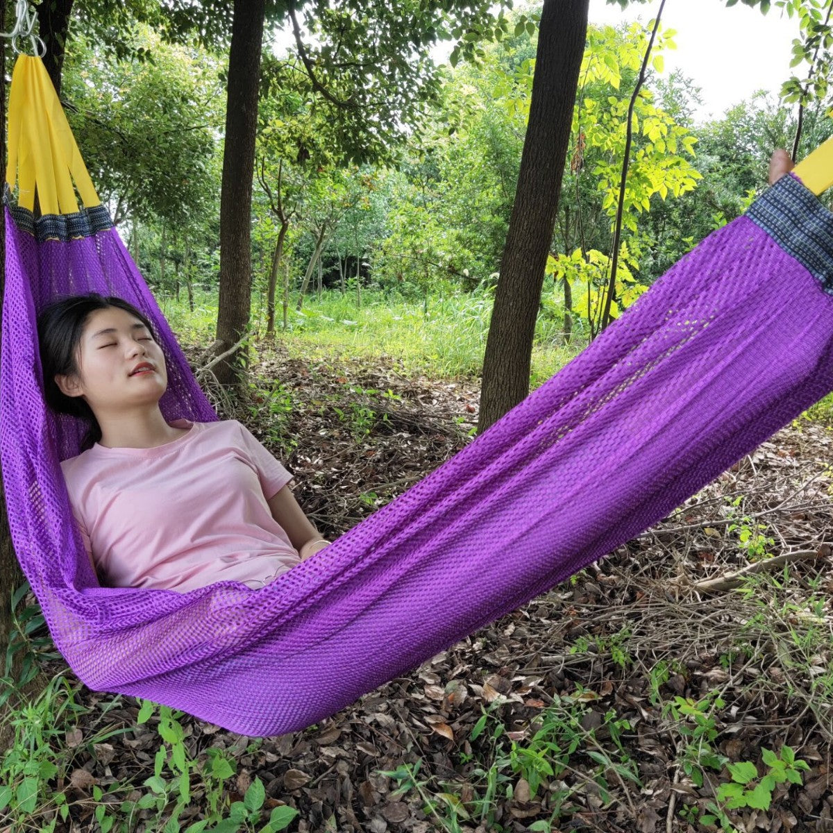 # Outdoor Ice Silk Mesh Anti-Tipping Hammock
