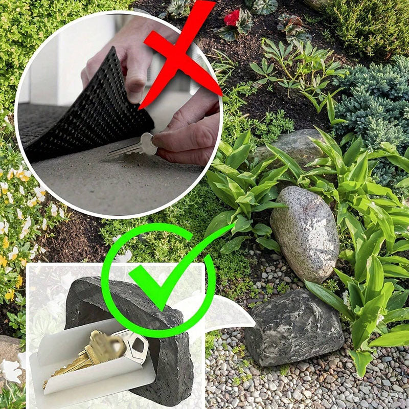 # Simulated Stone Hidden Key Storage Box