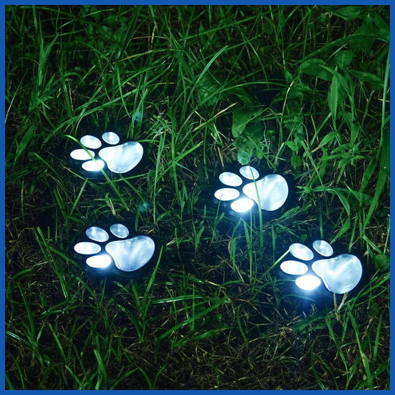 Solar-Powered Cat Paw Lamp