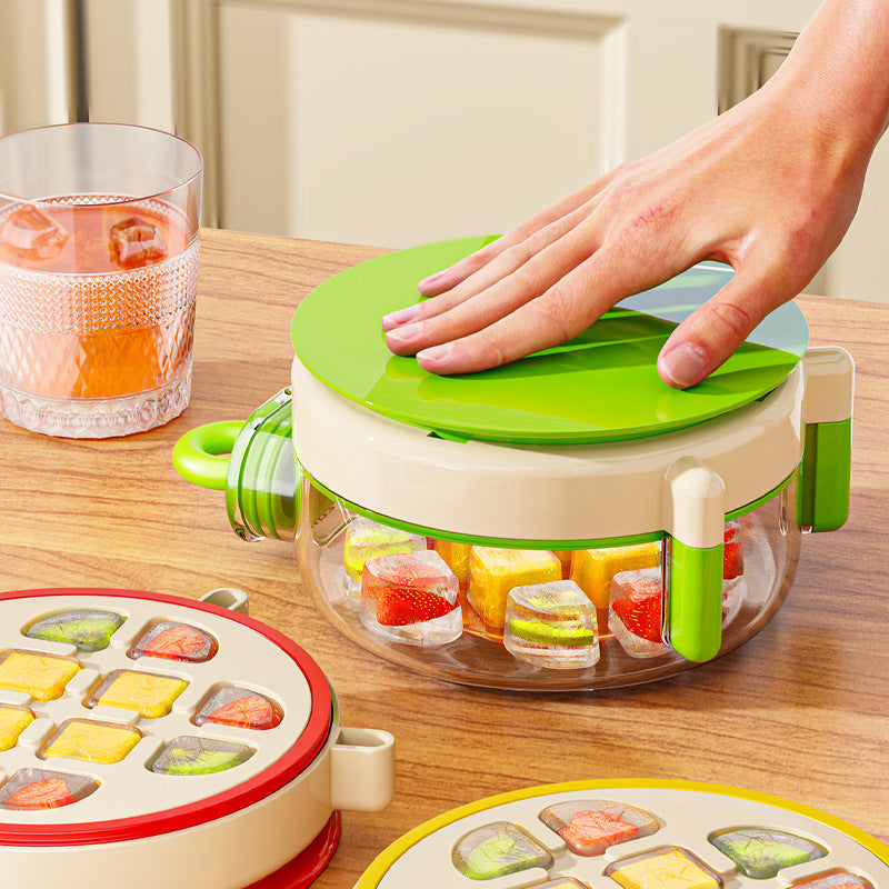 # Multi-functional Ice Jar with Press-to-Remove Ice and Straw