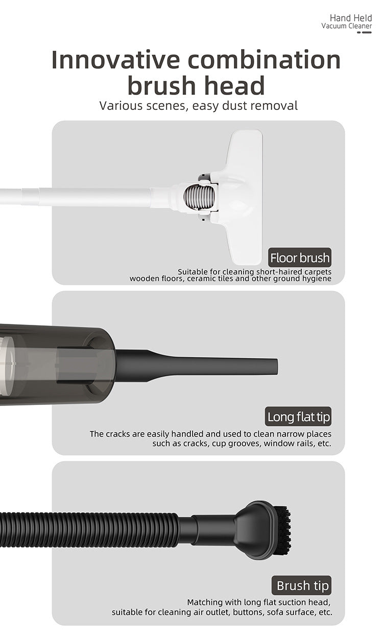 Cordless Handheld Vacuum Cleaner for Home Use - High Suction Power