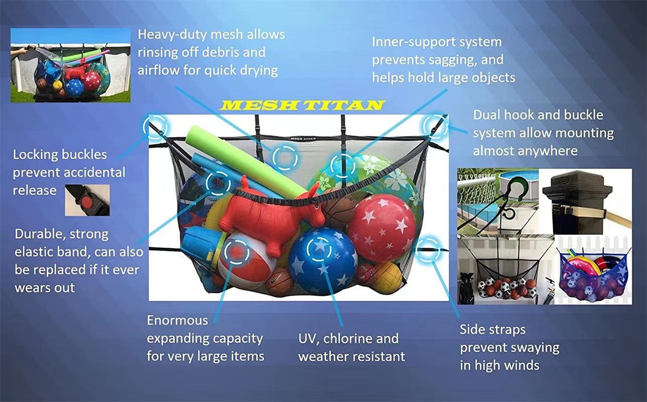 # Large Capacity Pool Storage Net Bag