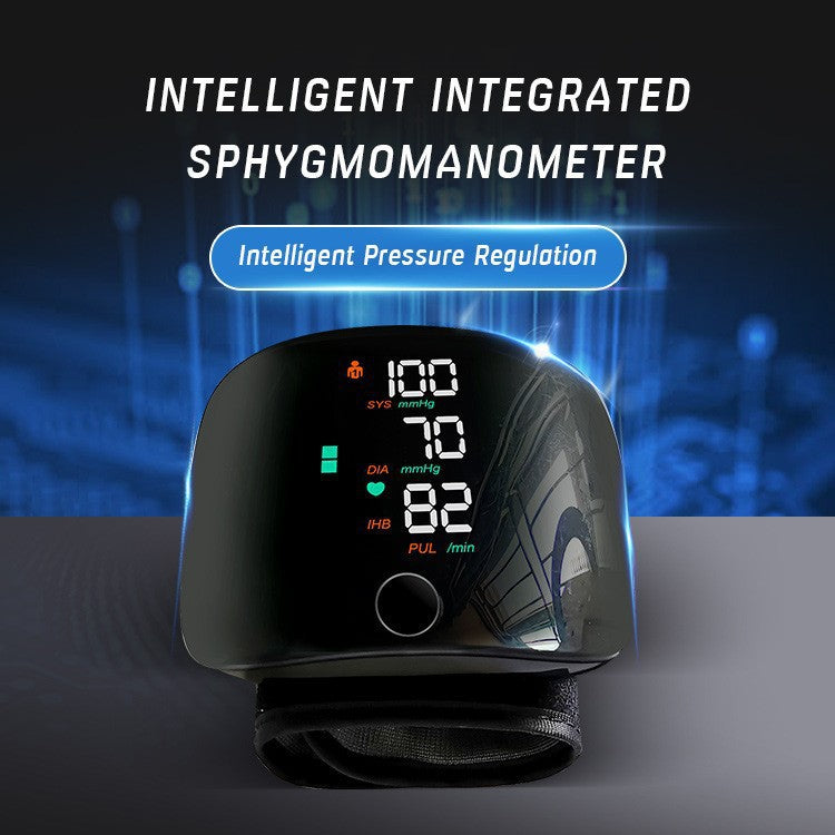 Wrist-Style Rechargeable Blood Pressure Monitor with Voice Announcement