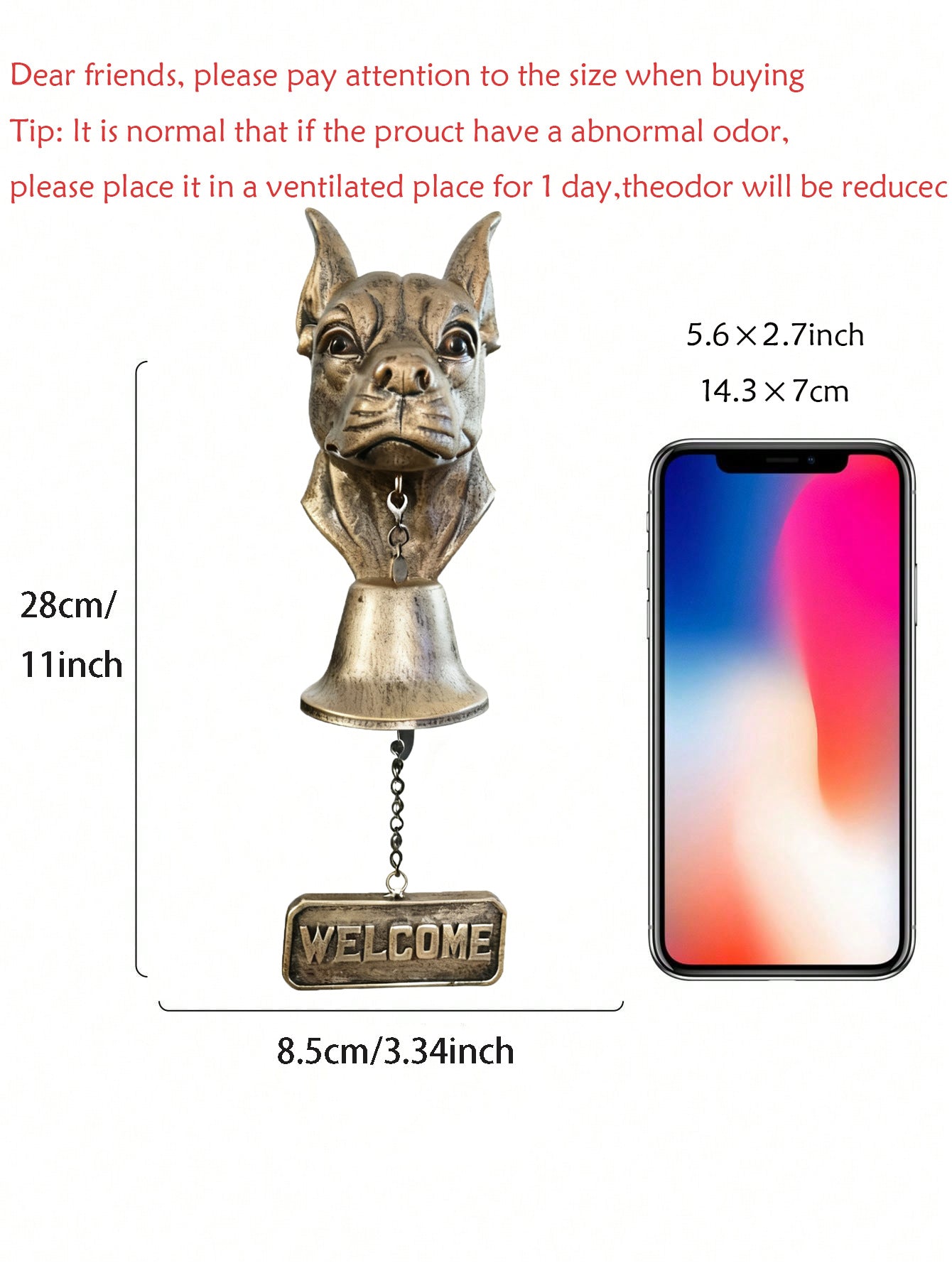 # Retro Gold Animal-Shaped Doorbell Pendant