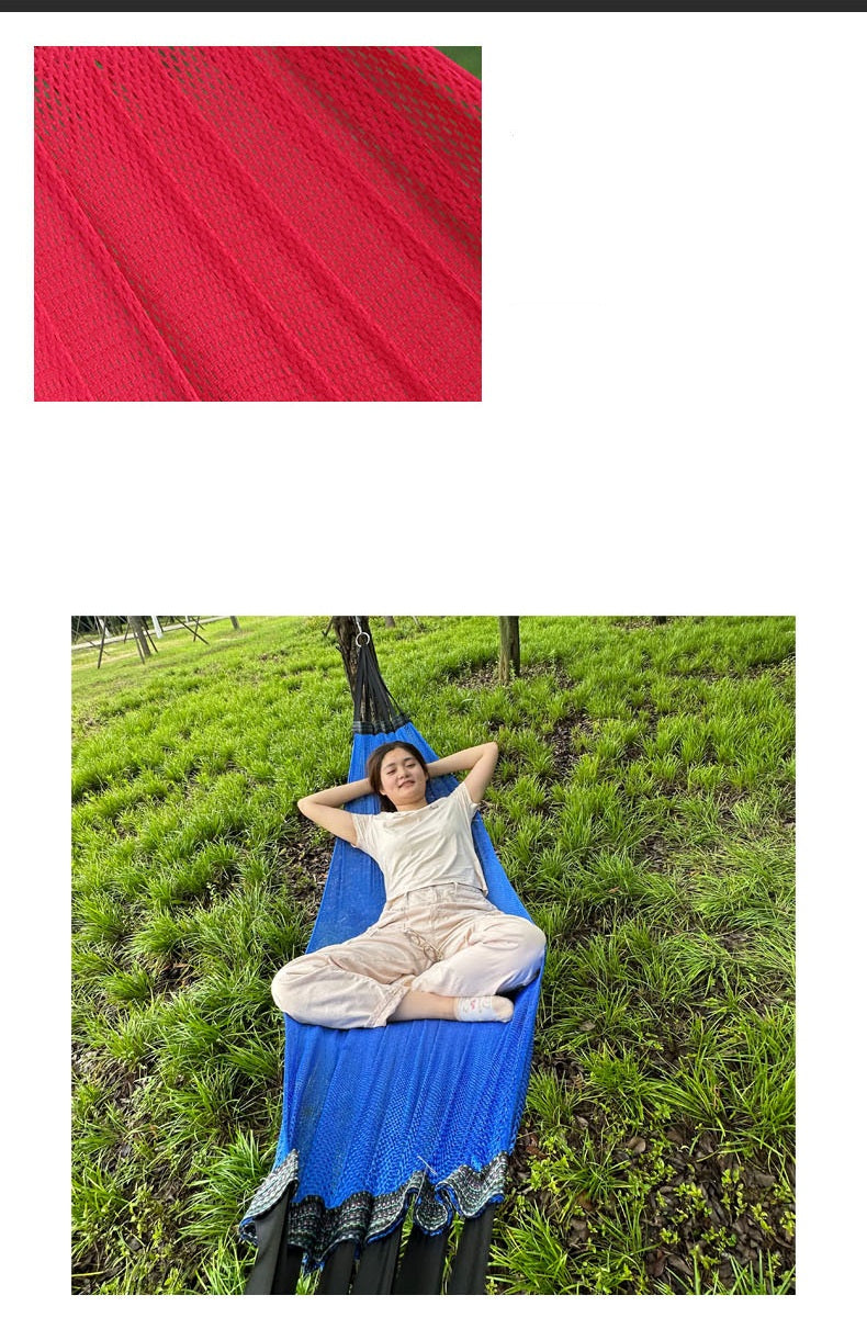 # Outdoor Ice Silk Mesh Anti-Tipping Hammock