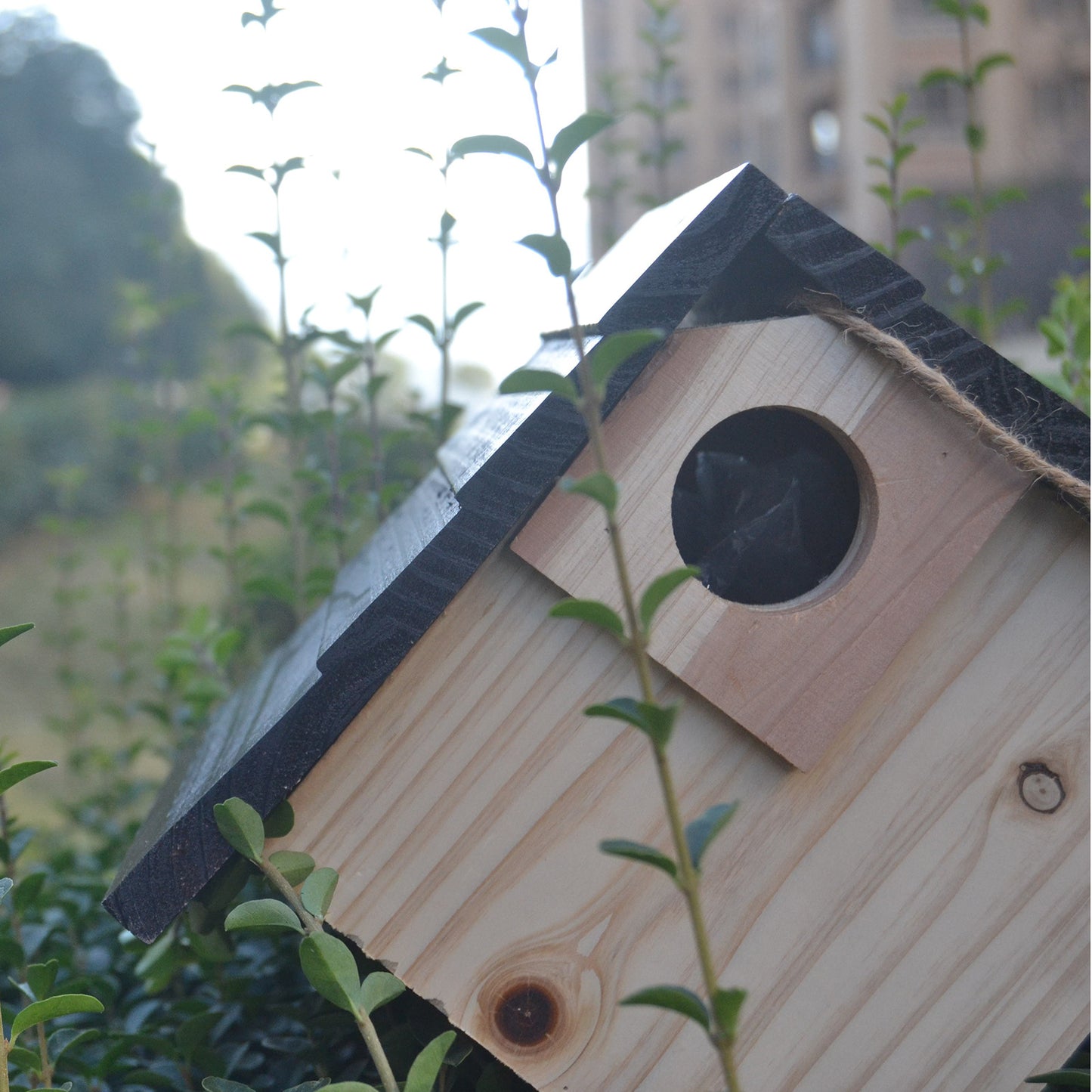 **Wooden Bird Nest Breeding Box**