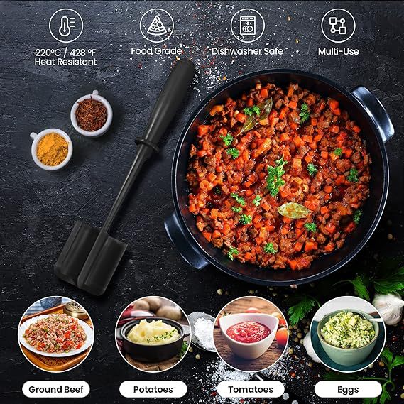 # Handheld Meat Chopper and Spatula
