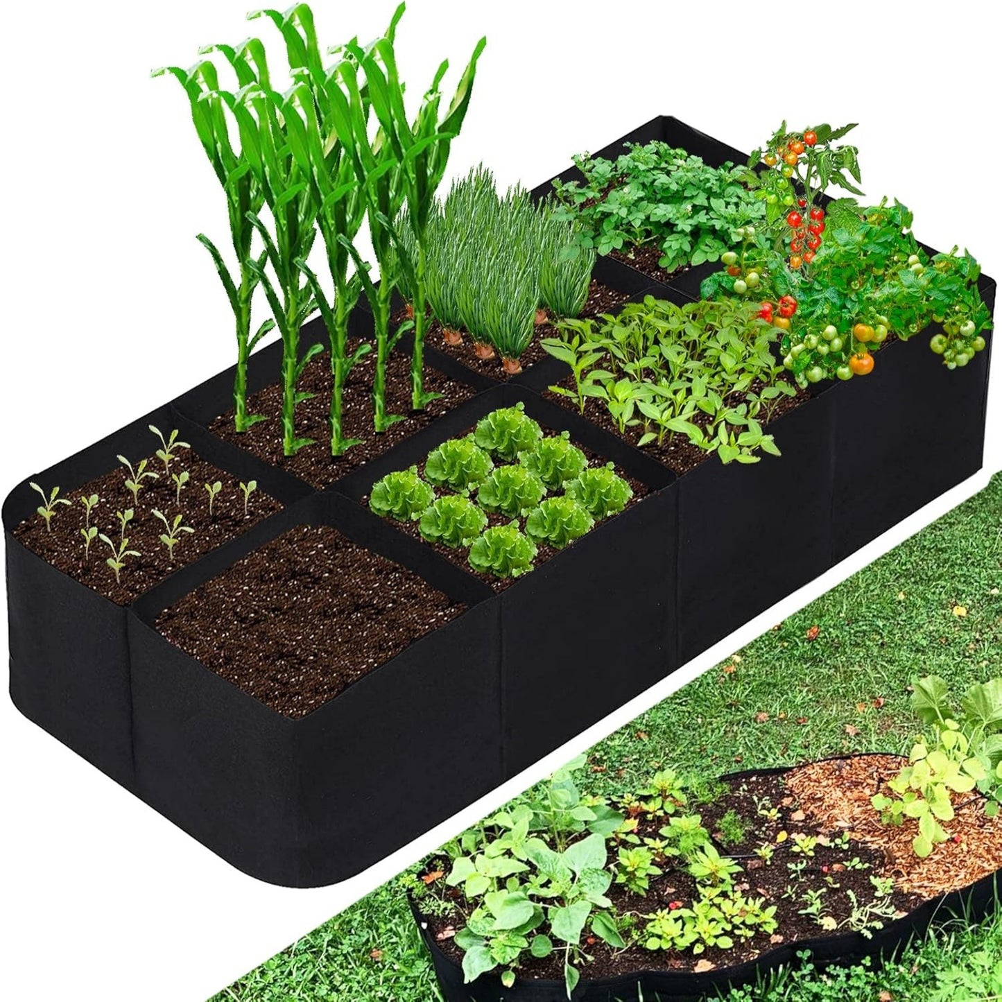 Felt Multi-Compartment Planting Bag