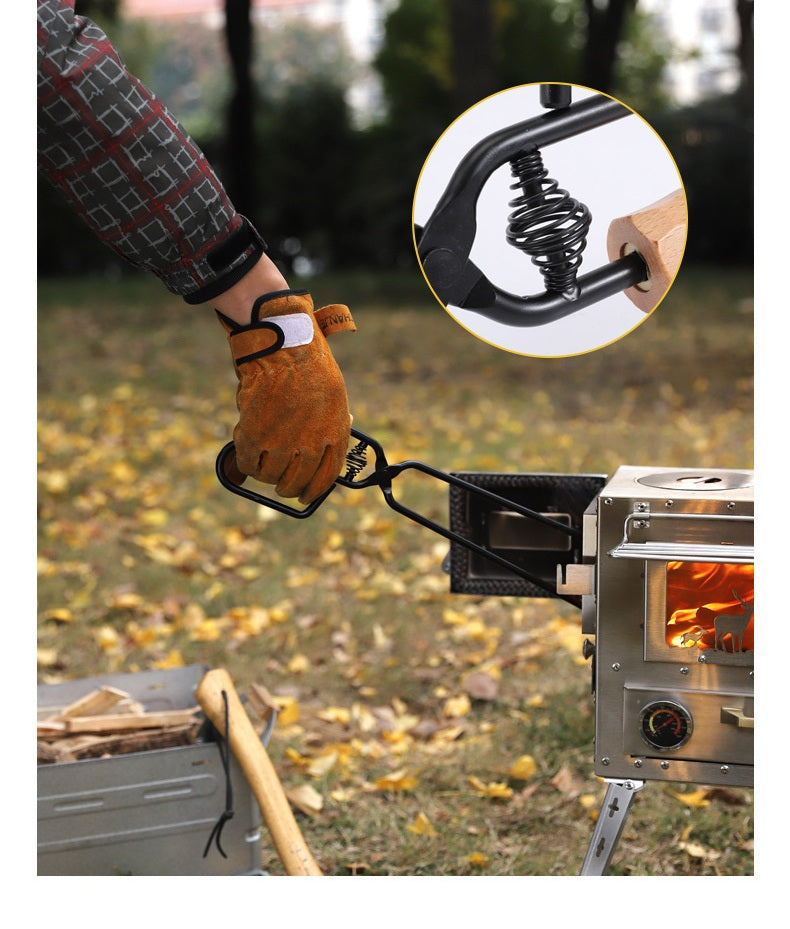 # Extended Anti-Scalding Charcoal Tongs for Outdoor Use