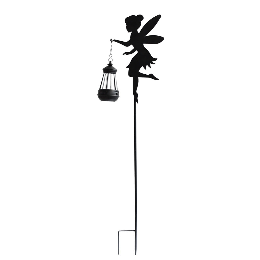 # Iron Silhouette Solar Fairy Ground Lamp