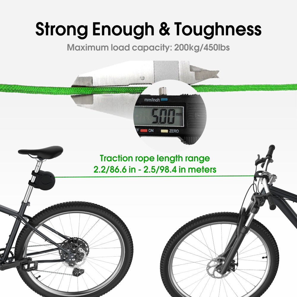 Family Bicycle Tow Rope Trailer