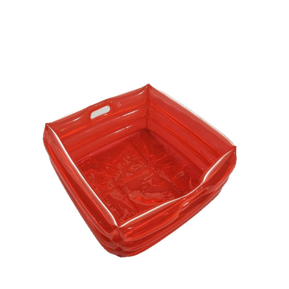 # Thickened PVC Folding Inflatable Foot Bath Basin