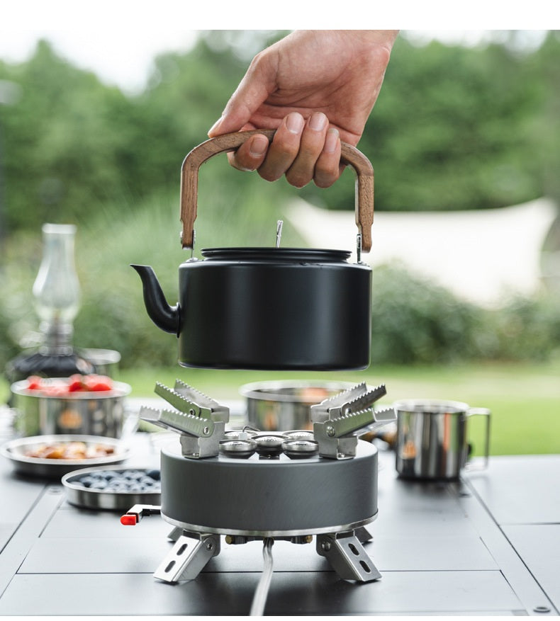 # 1.2L Portable Outdoor Aluminum Alloy Kettle