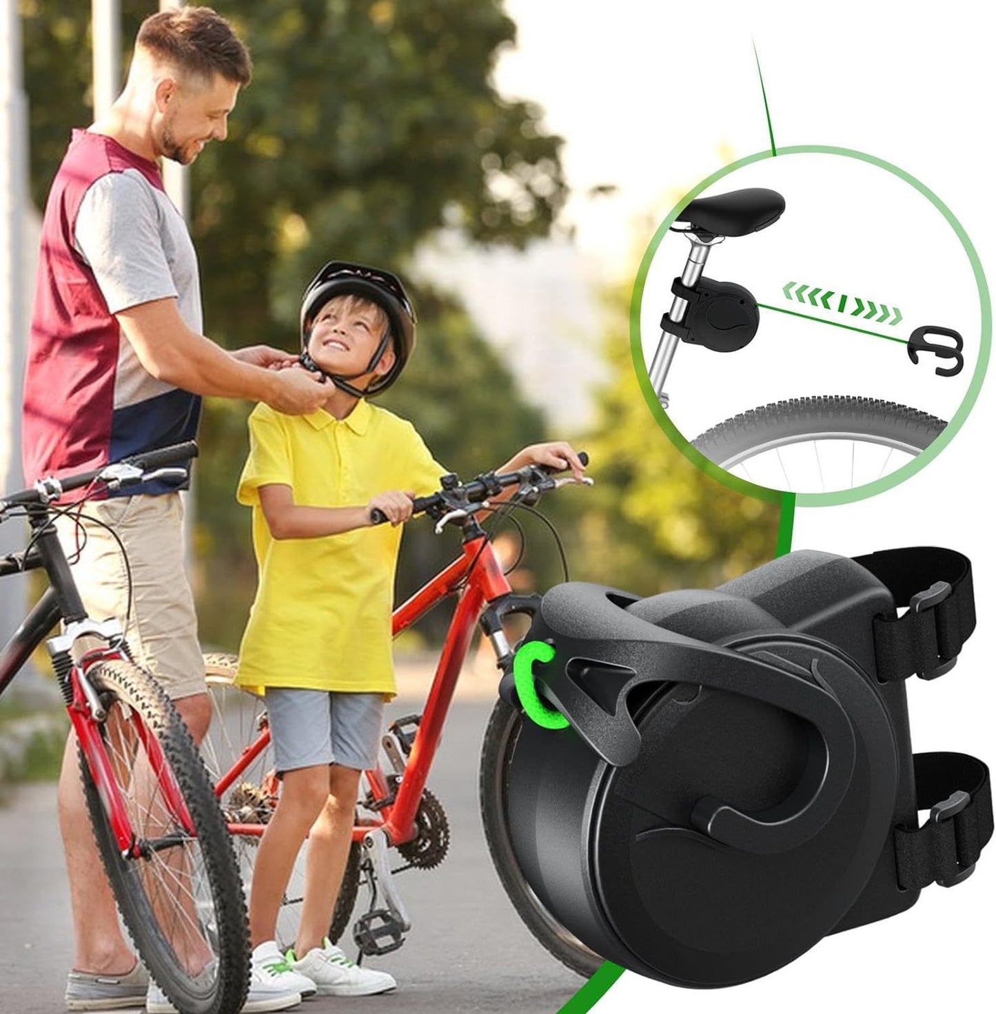 Family Bicycle Tow Rope Trailer