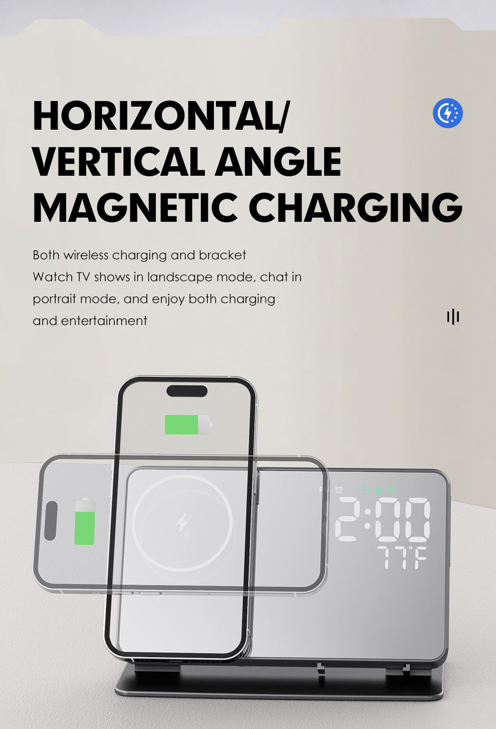 4-in-1 Multifunctional 15W Wireless Charger