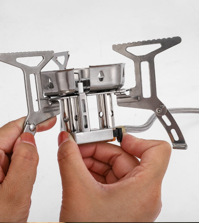 # Three-Core Windproof Portable Camping Stove