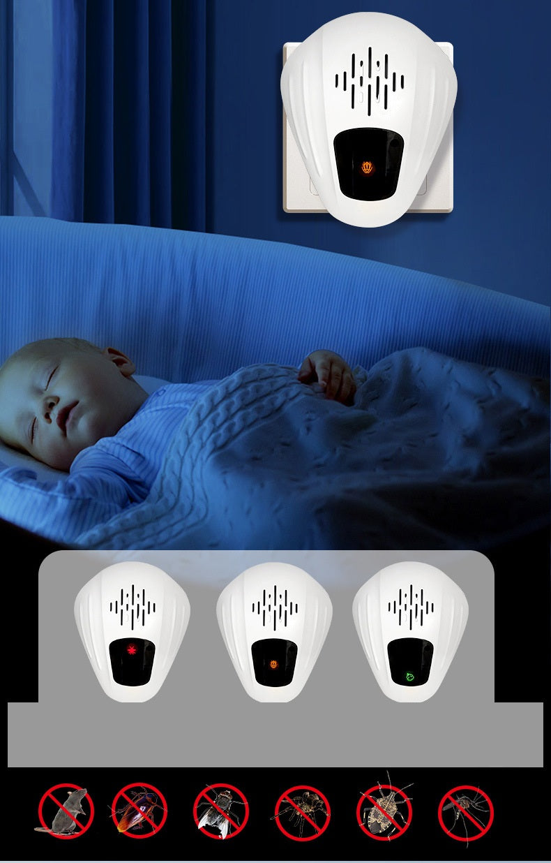 # Three-Speed Variable Frequency Ultrasonic Rodent and Mosquito Repellent