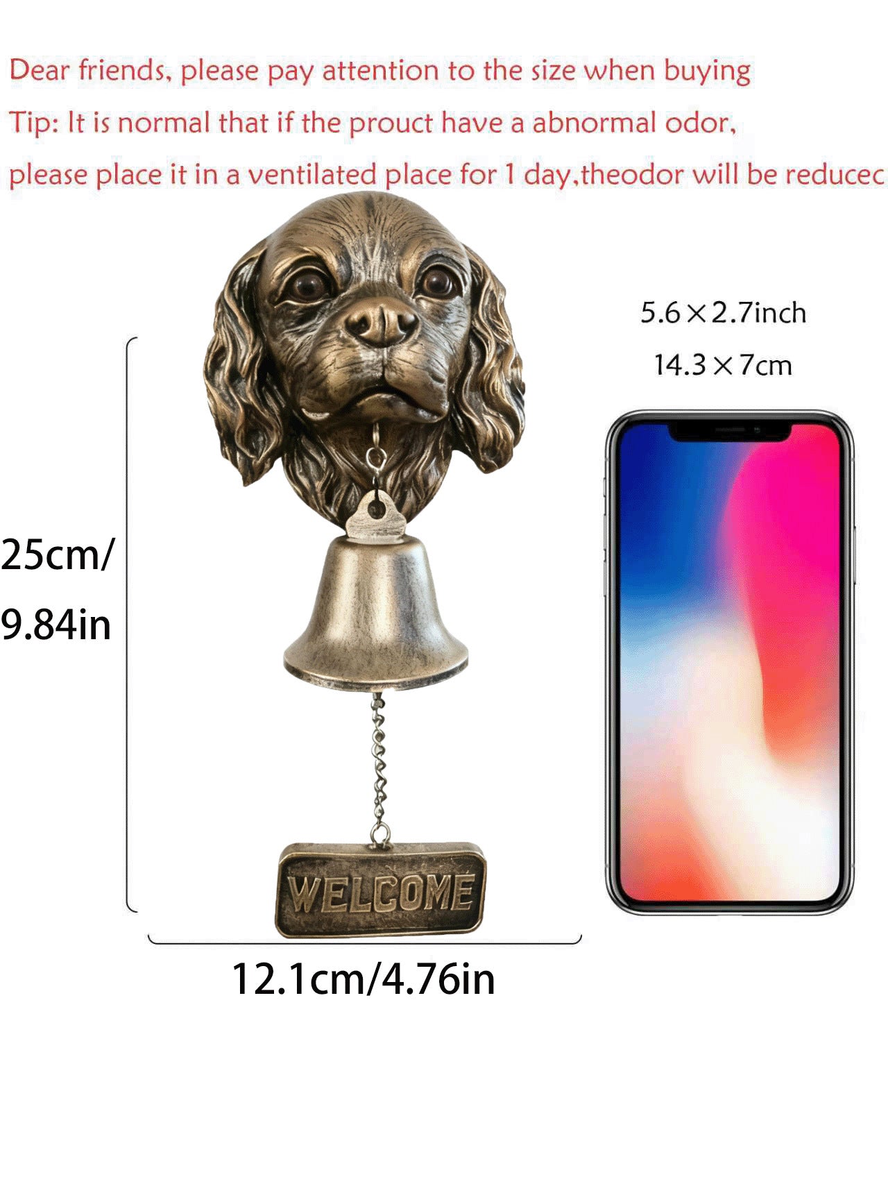 # Retro Gold Animal-Shaped Doorbell Pendant