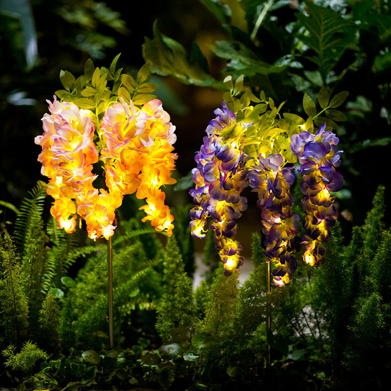 # Solar-Powered Wisteria LED Landscape Light for Courtyards and Lawns