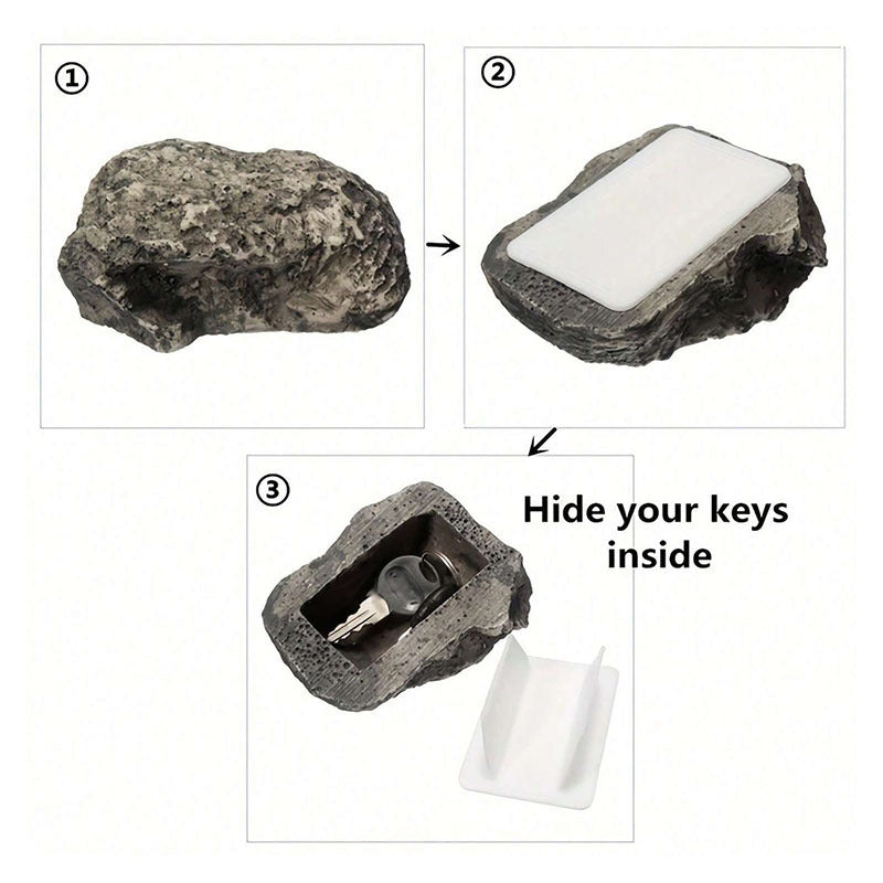 # Simulated Stone Hidden Key Storage Box