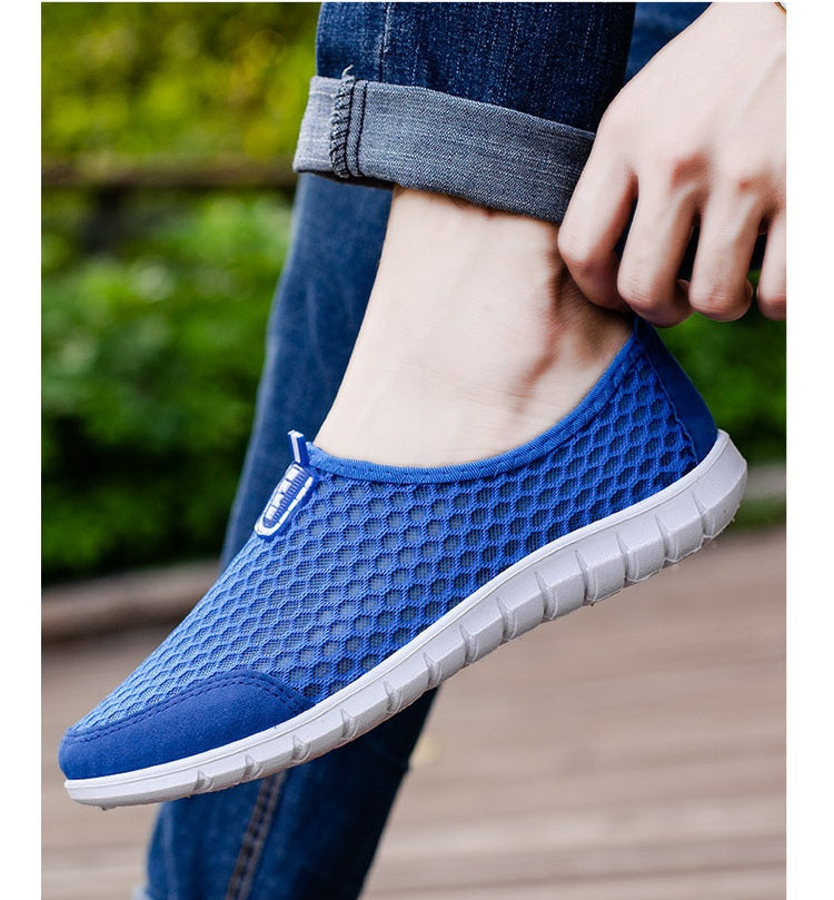 Men's Summer Breathable Hollow-Out Mesh Shoes