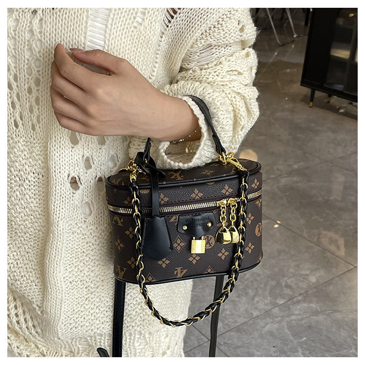 Retro Print Box Bag