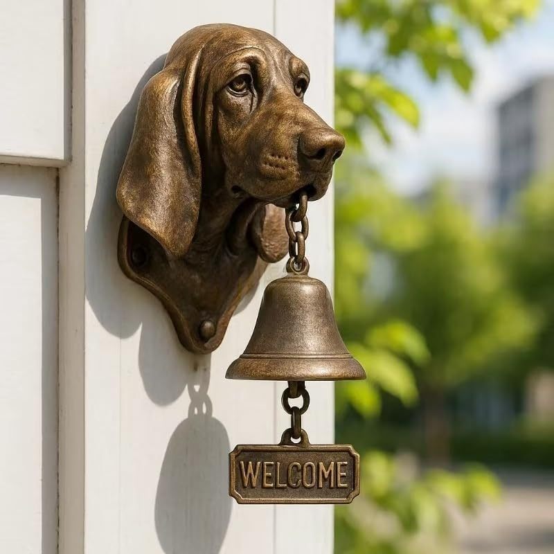 # Retro Gold Animal-Shaped Doorbell Pendant