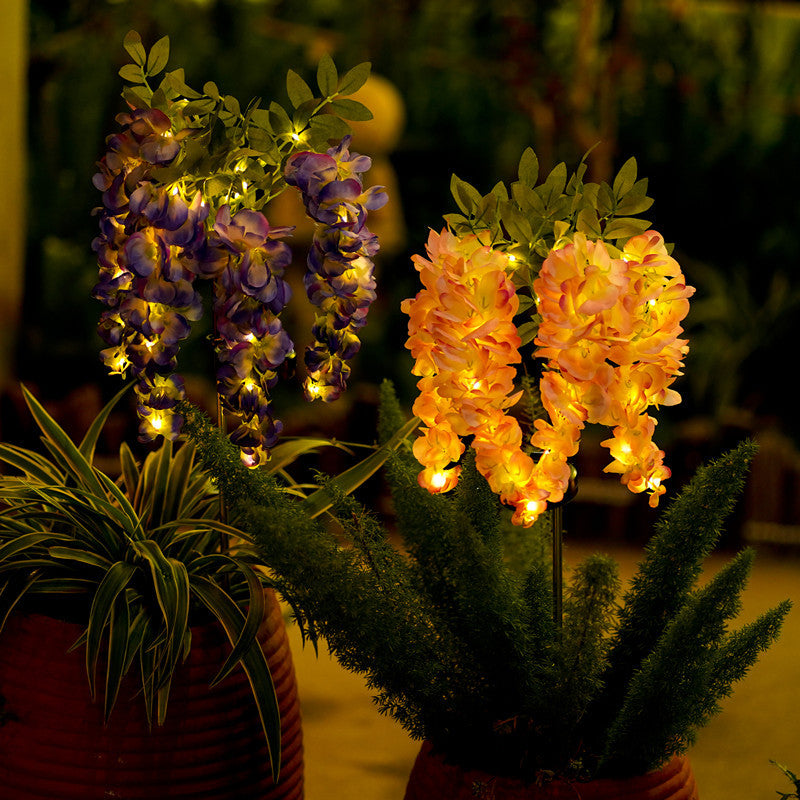 # Solar-Powered Wisteria LED Landscape Light for Courtyards and Lawns