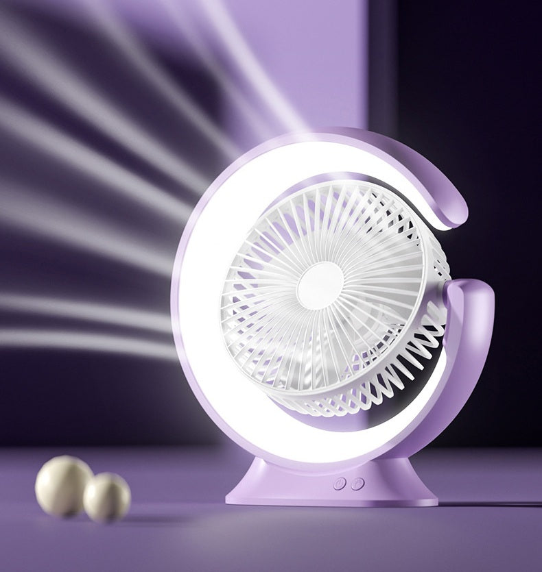# Rotating Desk Lamp Fan