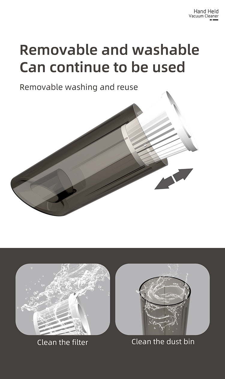 Cordless Handheld Vacuum Cleaner for Home Use - High Suction Power
