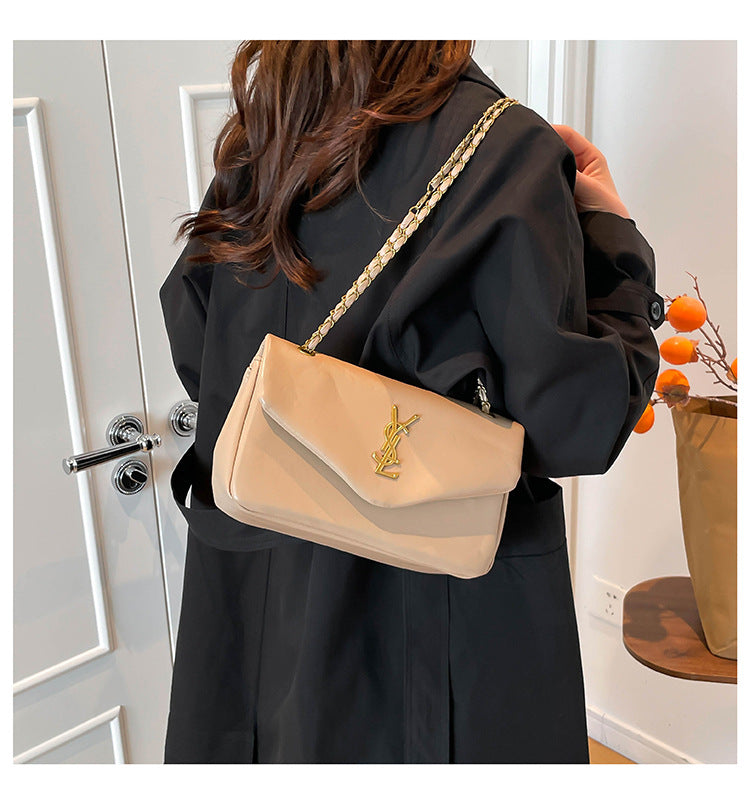 # Lambskin Textured Cloud Shoulder/Crossbody Bag