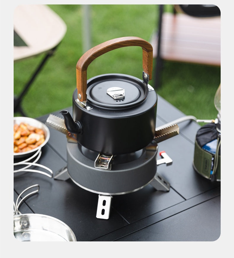 # 1.2L Portable Outdoor Aluminum Alloy Kettle