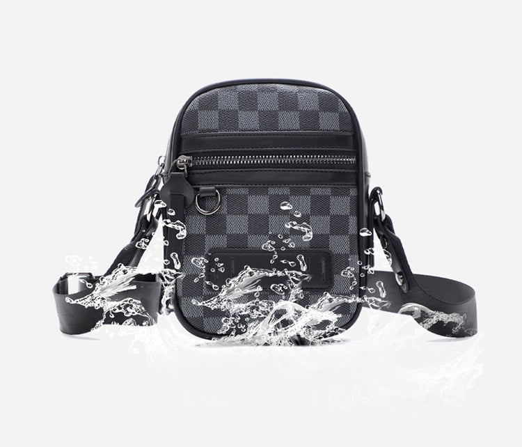 Business Men's Quilted Shoulder Bag