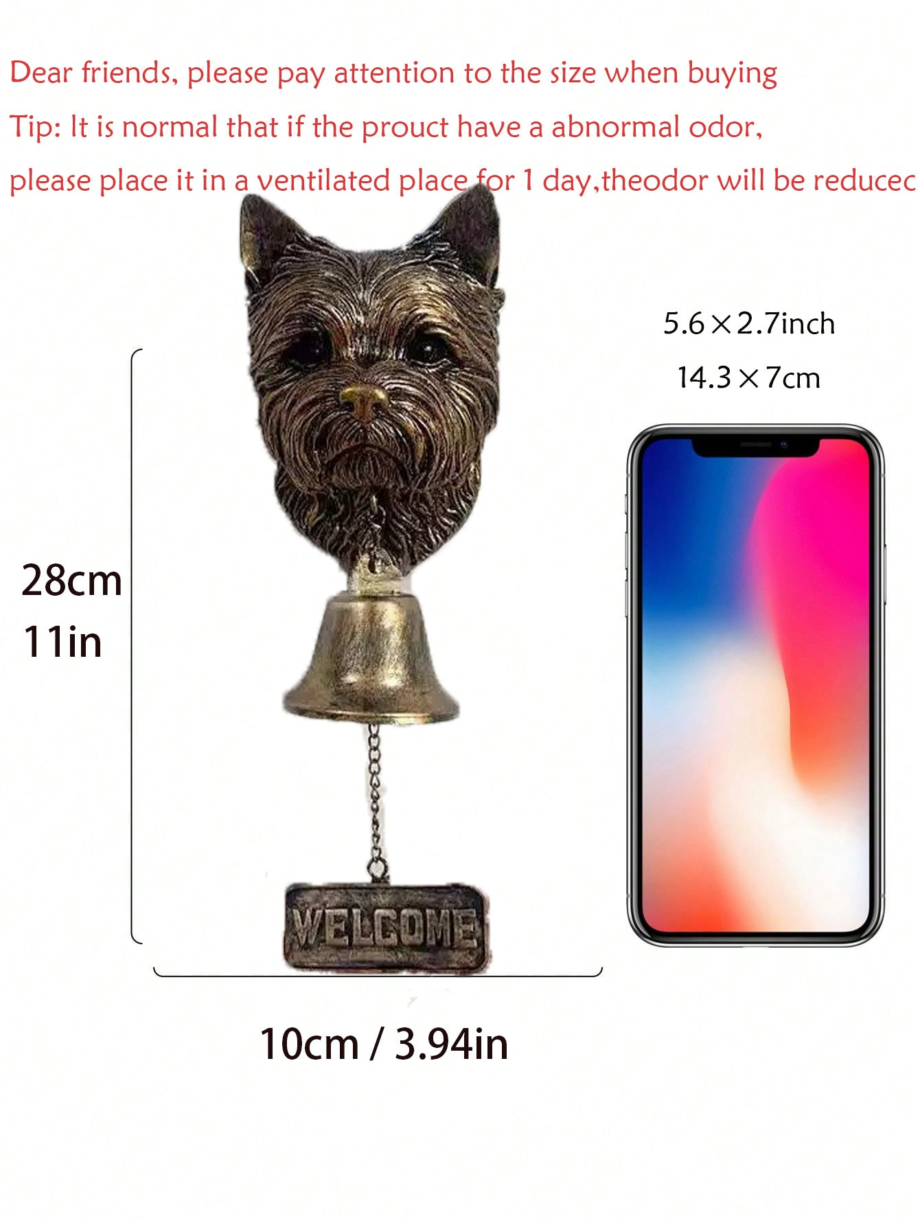 # Retro Gold Animal-Shaped Doorbell Pendant