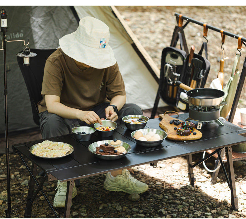 # Outdoor 304 Stainless Steel Six-Piece Dinnerware Set
