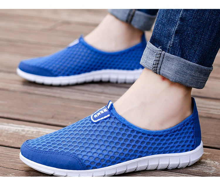 Men's Summer Breathable Hollow-Out Mesh Shoes