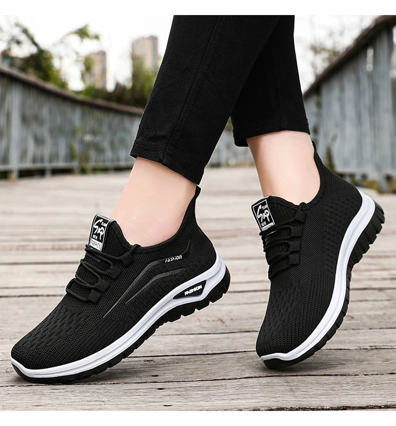 Women's Platform Flyknit Casual Sneakers