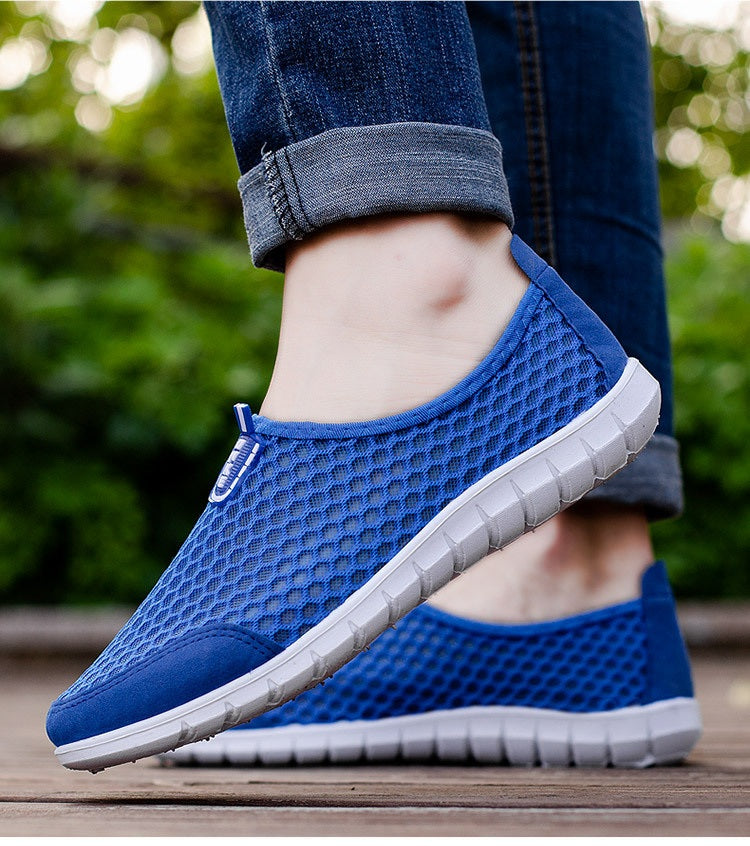 Men's Summer Breathable Hollow-Out Mesh Shoes