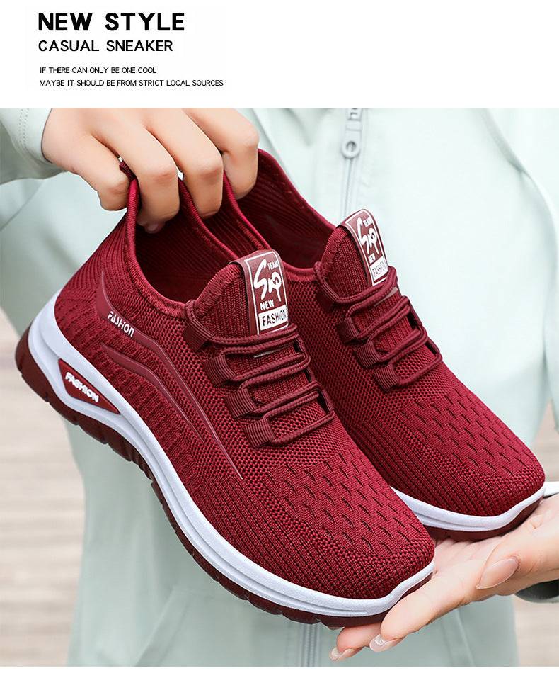 Women's Platform Flyknit Casual Sneakers