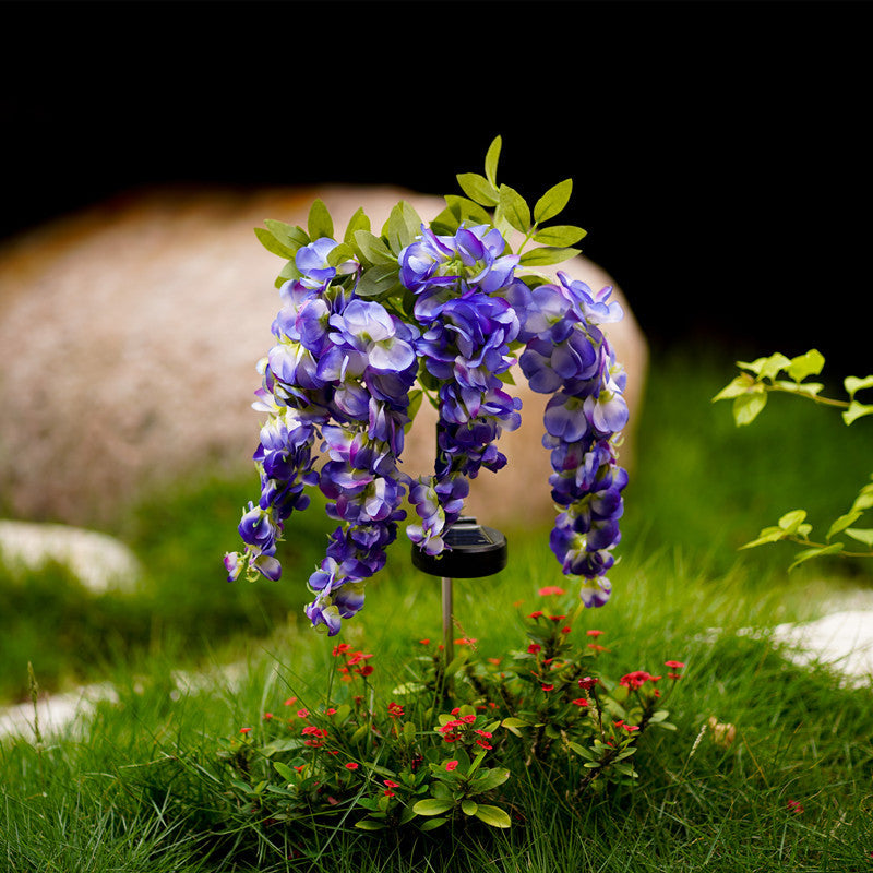 # Solar-Powered Wisteria LED Landscape Light for Courtyards and Lawns